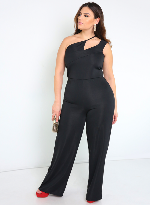 Find Your Love Asymmetrical Wide Leg Jumpsuit