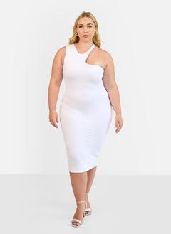 Gauri Asymmetrical Bodycon Midi Dress