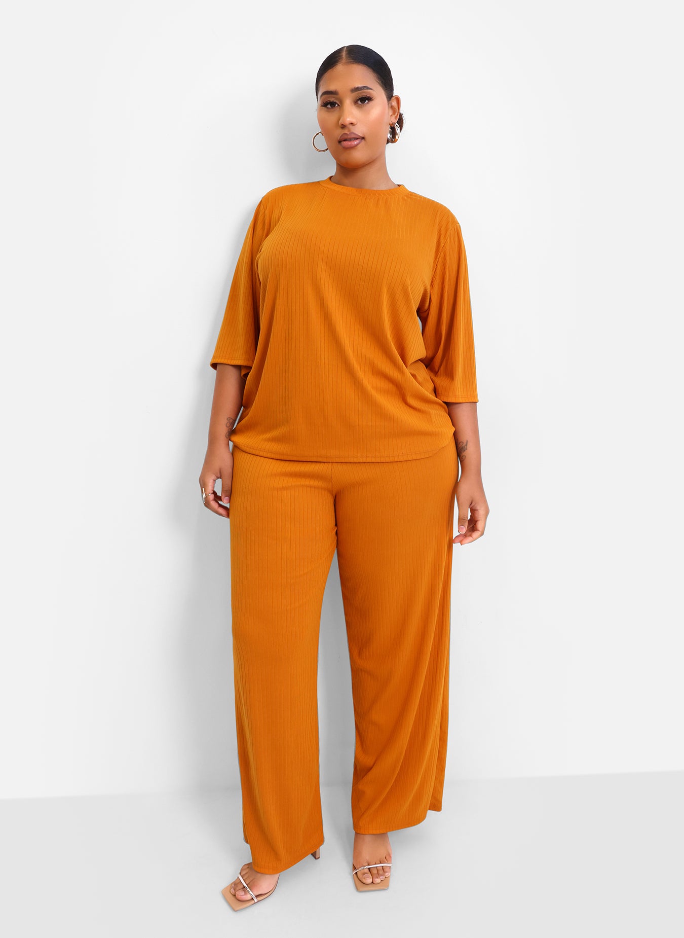 Give it Away Ribbed Oversized Top