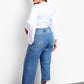 Go On Kimono Sleeve Wrap Around Tie Front Crop Top - White