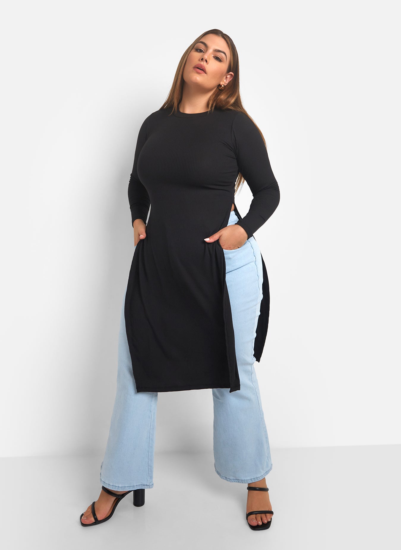 Get With Me Side Slit Top