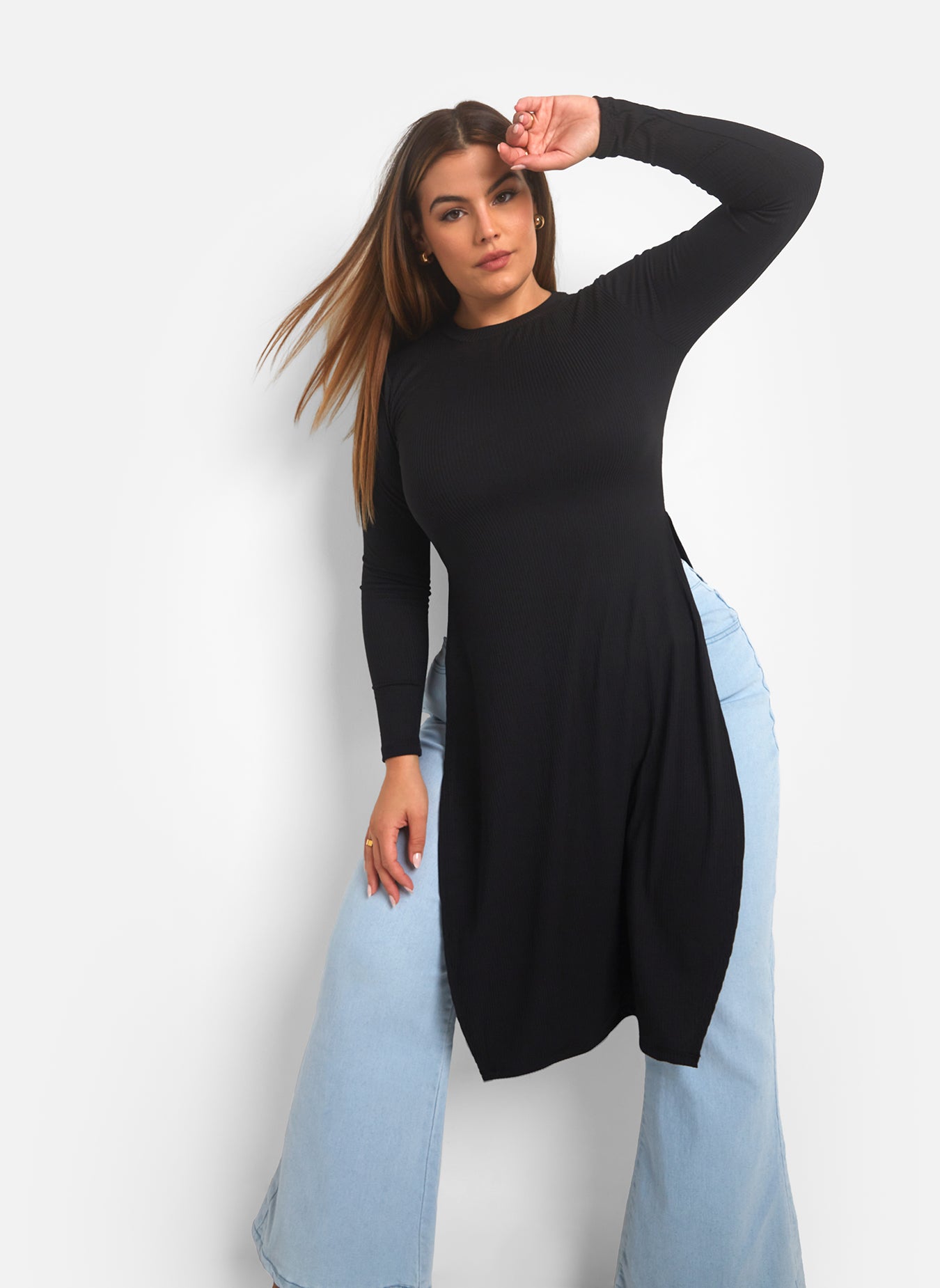 Get With Me Side Slit Top