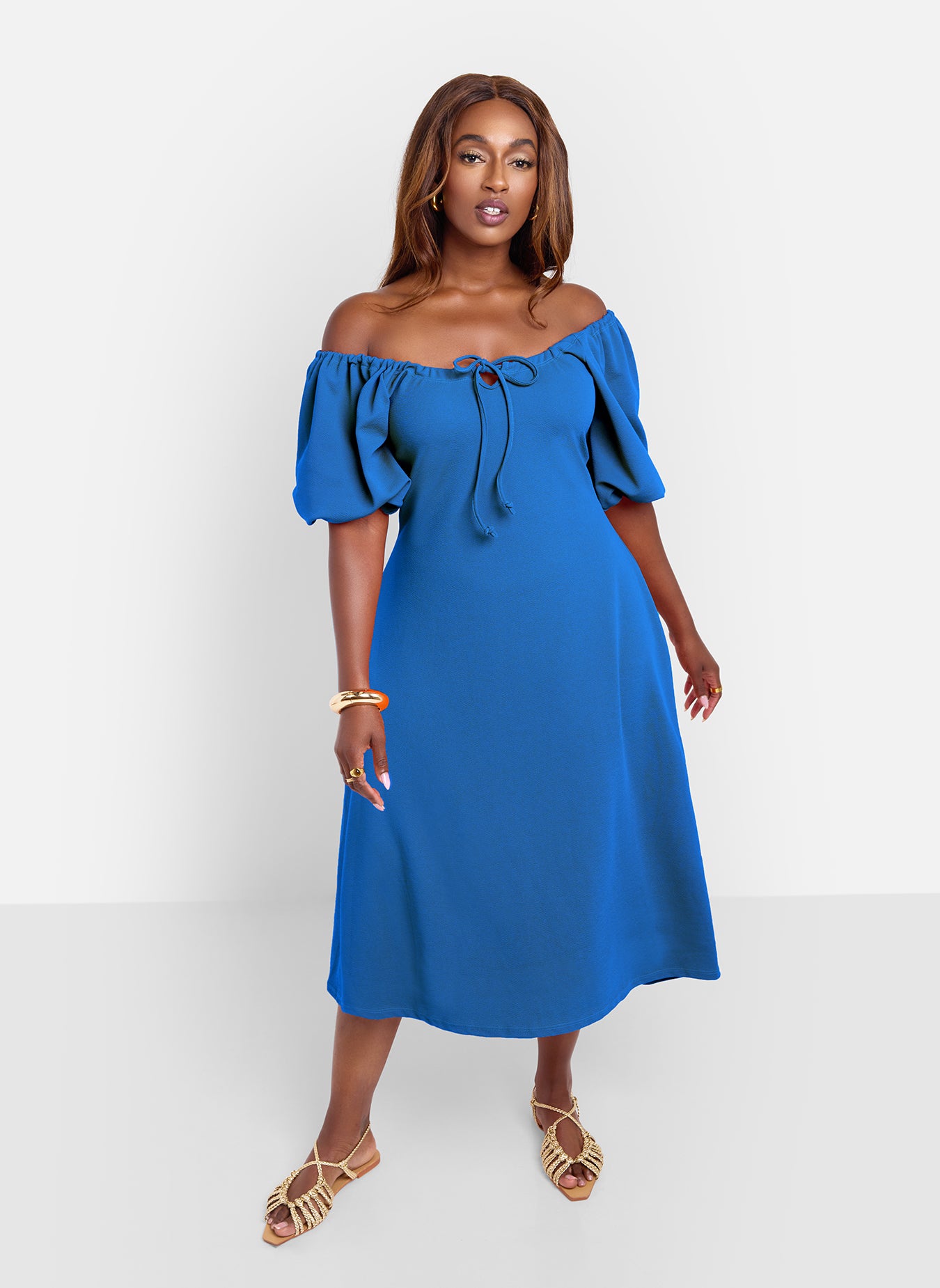 A line midi dress plus size best sale