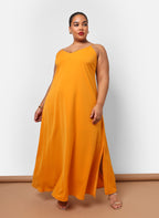 Iman Maxi Slip Satin Dress