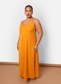 Iman Maxi Slip Satin Dress