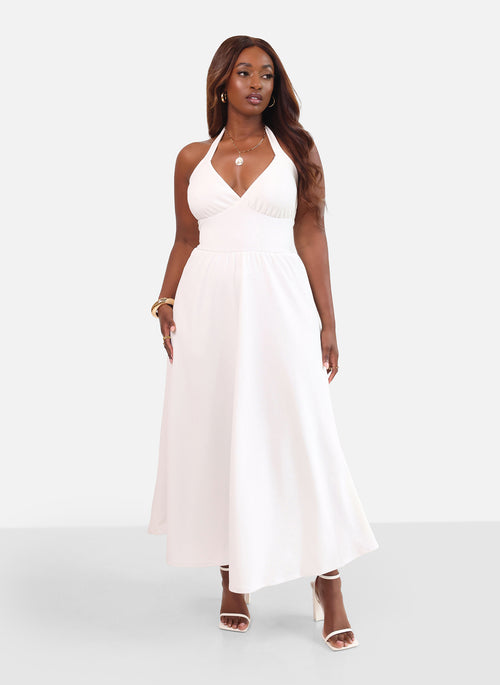 Isabella Halter Skater Maxi Dress