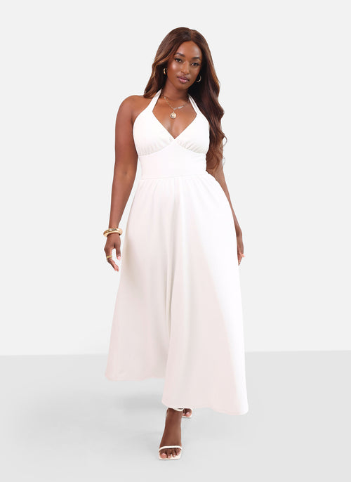 Isabella Halter Skater Maxi Dress