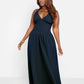 Isabella Halter Skater Maxi Dress - Black