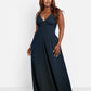 Isabella Halter Skater Maxi Dress - Black