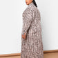 Isha Bamboo Print Button Front Maxi Collared Dress