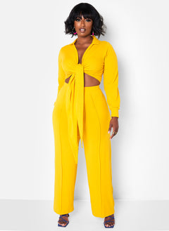 It's A Vibe Exposed Seam Wide Leg Pants