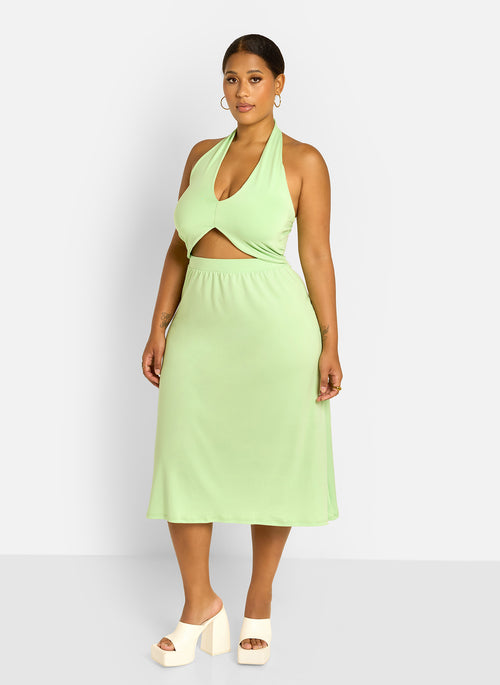 Jae Slip Skirt - Mint Green