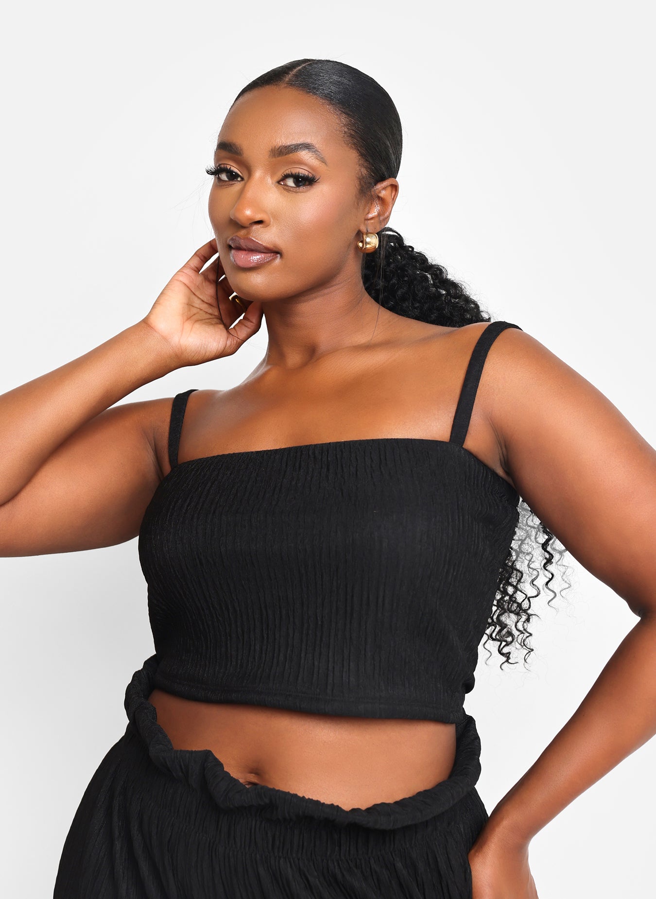 Plus Size Couture Crop top and Pant - Ndiritzy