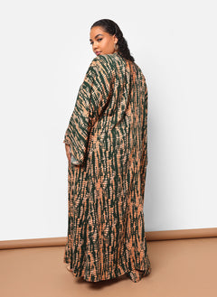 Kadijah Abstract Print Longline Duster