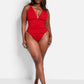 Kailani Ruched Swimsuit - Red