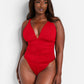 Kailani Ruched Swimsuit - Red
