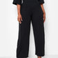 Karma Pleated Wide Leg Jumpsuit - Black