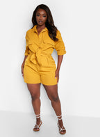 Keep Up Suit Shorts - Burnt Mustard