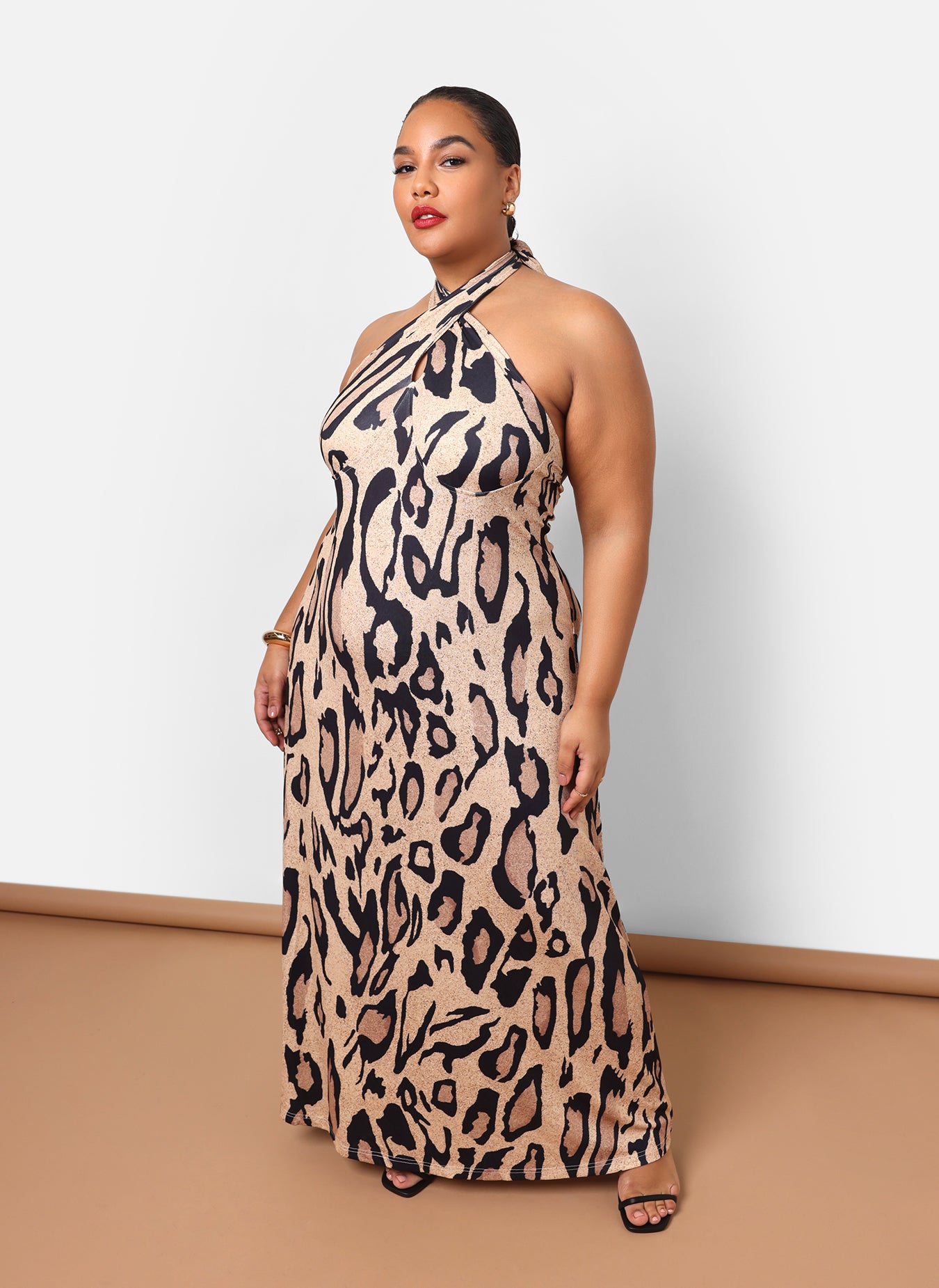 *Pre-Sale* Kenya Leopard Halter Maxi Slip Dress