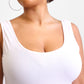 Essential Ribbed Tank Top - White