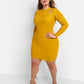 Kit Textured Keyhole Mini Bodycon Dress