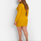 Kit Textured Keyhole Mini Bodycon Dress