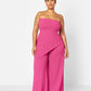 Layla Assymetrical Scuba Top - Pink