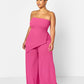 Layla Assymetrical Scuba Top - Pink