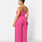 Layla Assymetrical Scuba Top - Pink