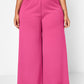 Layla Wide Leg Scuba Pants - Pink
