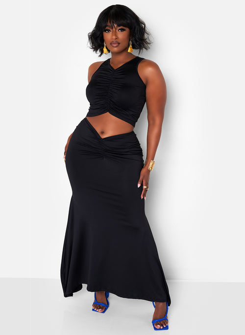 Love Again Ruched Crop Top