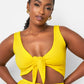Love Story Crop Top & Maxi Skater Skirt Set - Yellow