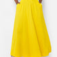 Love Story Crop Top & Maxi Skater Skirt Set - Yellow