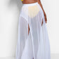 Luz Sheer Maxi Cover Up Skirt - White