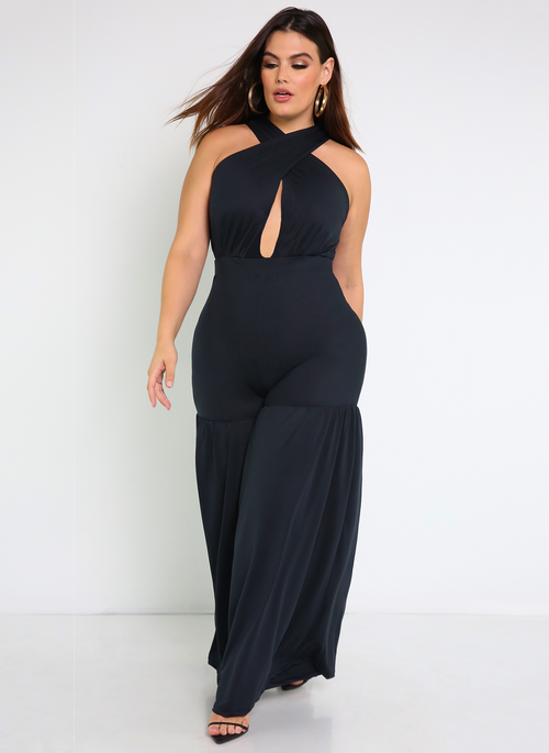 Memories Crossover Ruffled Jumpsuit