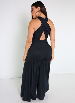 Memories Crossover Ruffled Jumpsuit