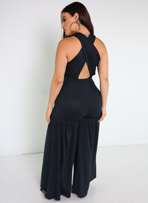 Memories Crossover Ruffled Jumpsuit