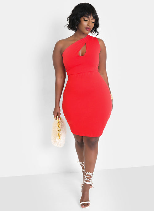 More Than You Think Keyhole Bodycon Mini Dress