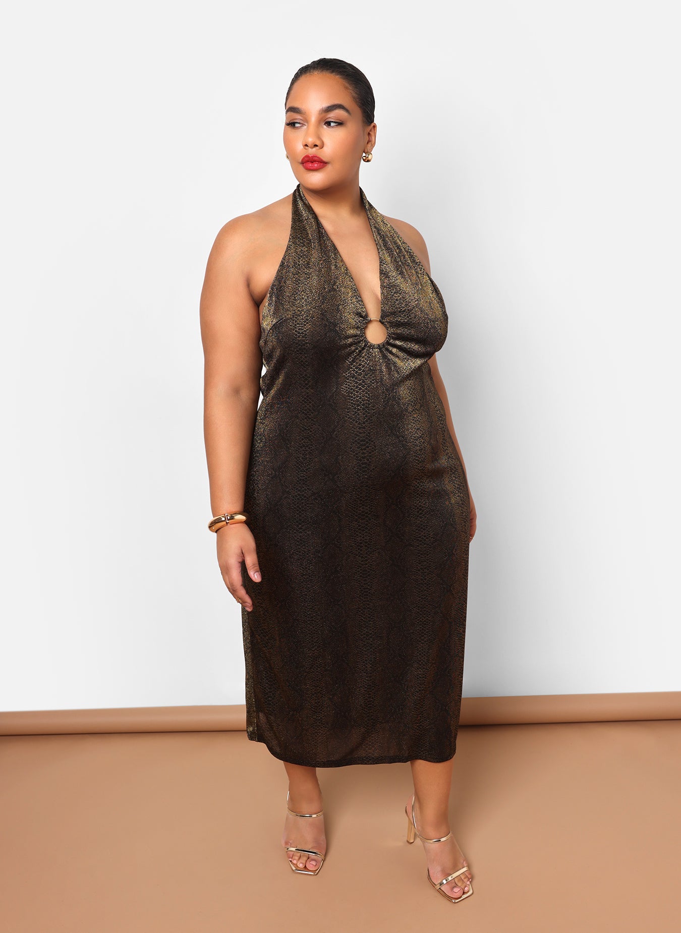 Shop Double Slit Dress For Women Plus Size with great discounts