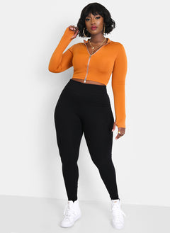 Not So Basic Cotton High Waist Leggings