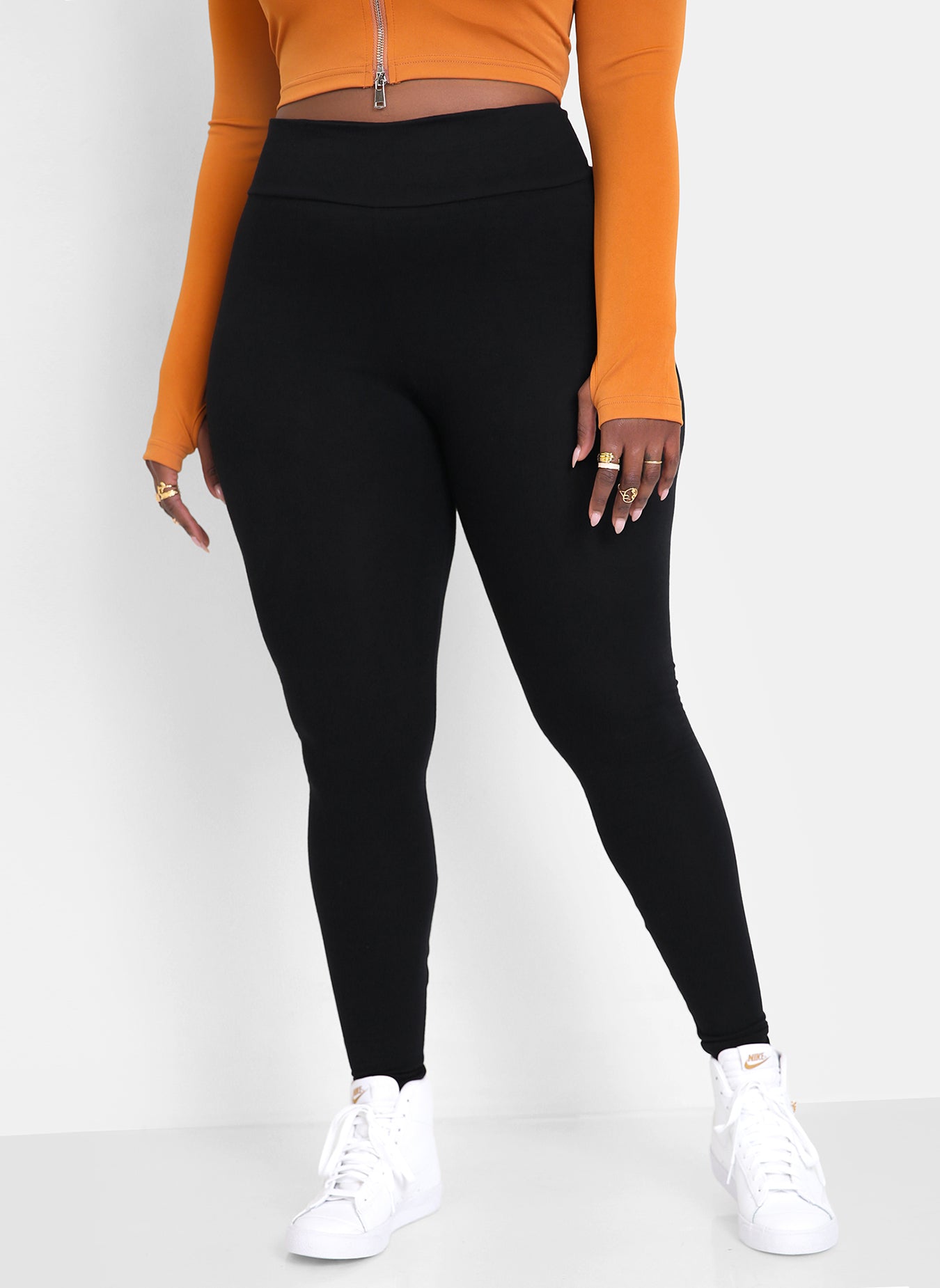 Not So Basic Cotton High Waist Leggings