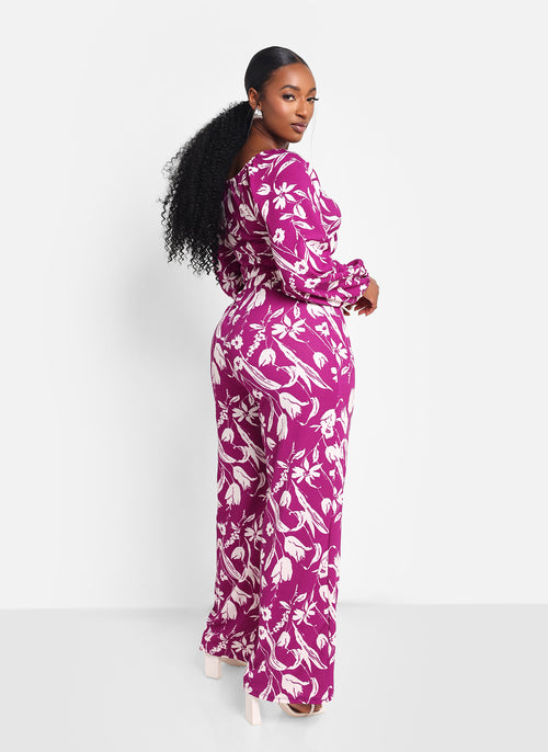 Nylah Floral Wide Leg Pant