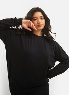 On Read Sweatshirt & Leggings Set - Black