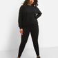 On Read Sweatshirt & Leggings Set - Black