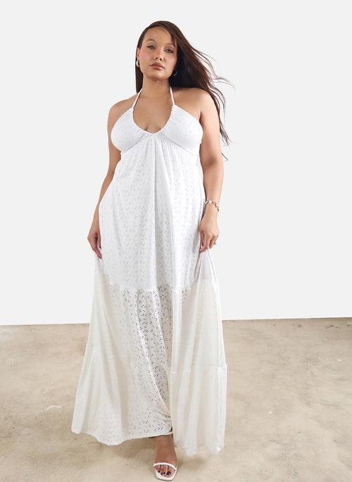 Paige Tiered Eyelet Maxi Dress