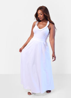 Perfect Match Cotton Skater Maxi Dress