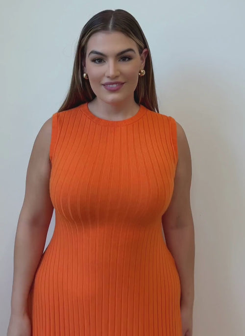 Astrid Ribbed Maxi A Line Dress