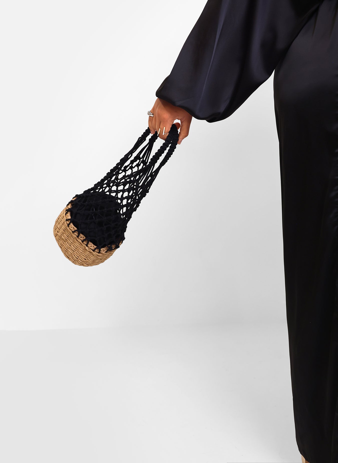 Knitted Basket Bag