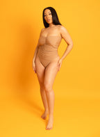 Triniti Ruched Strapless Swimsuit