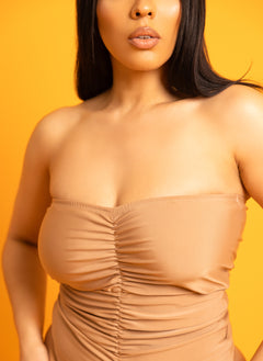 Triniti Ruched Strapless Swimsuit